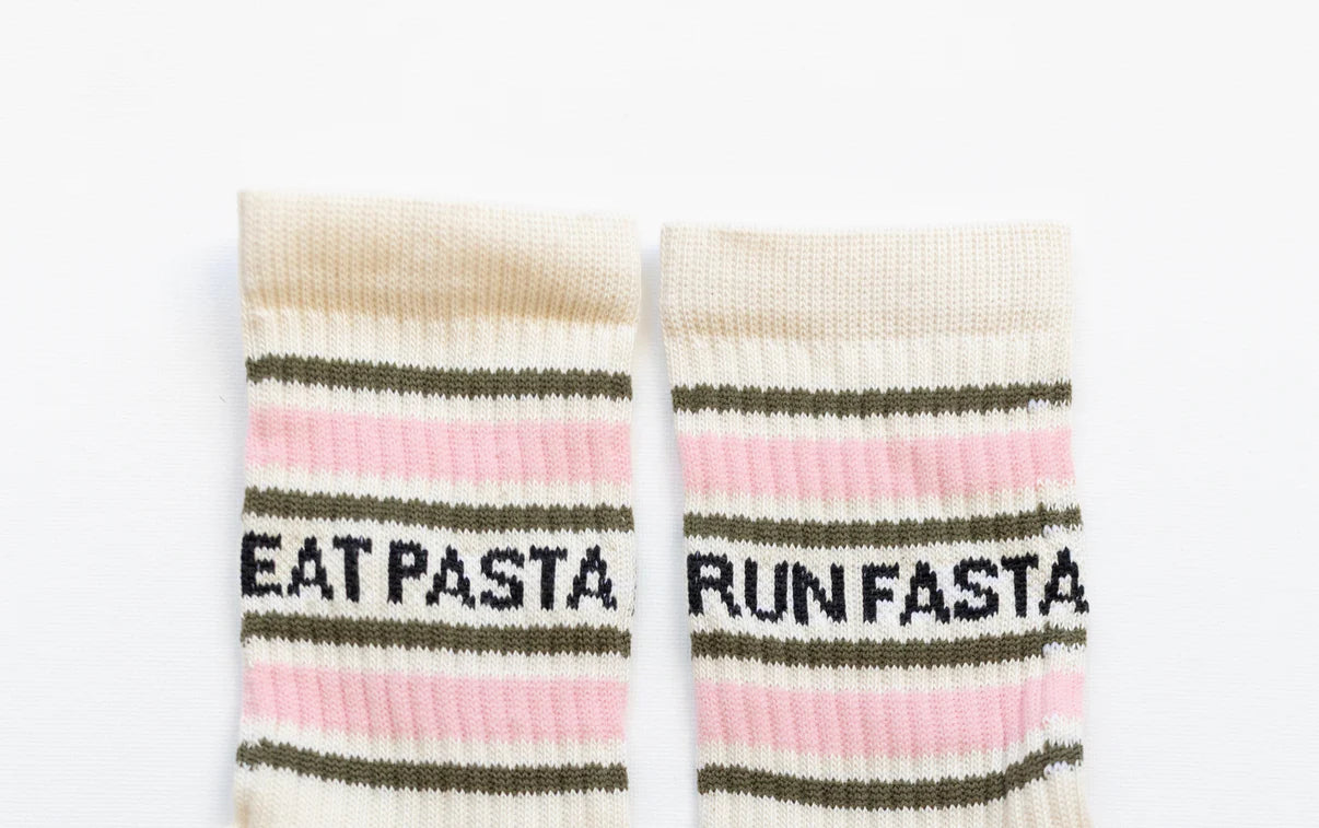 Eat Pasta Run Fasta Socks