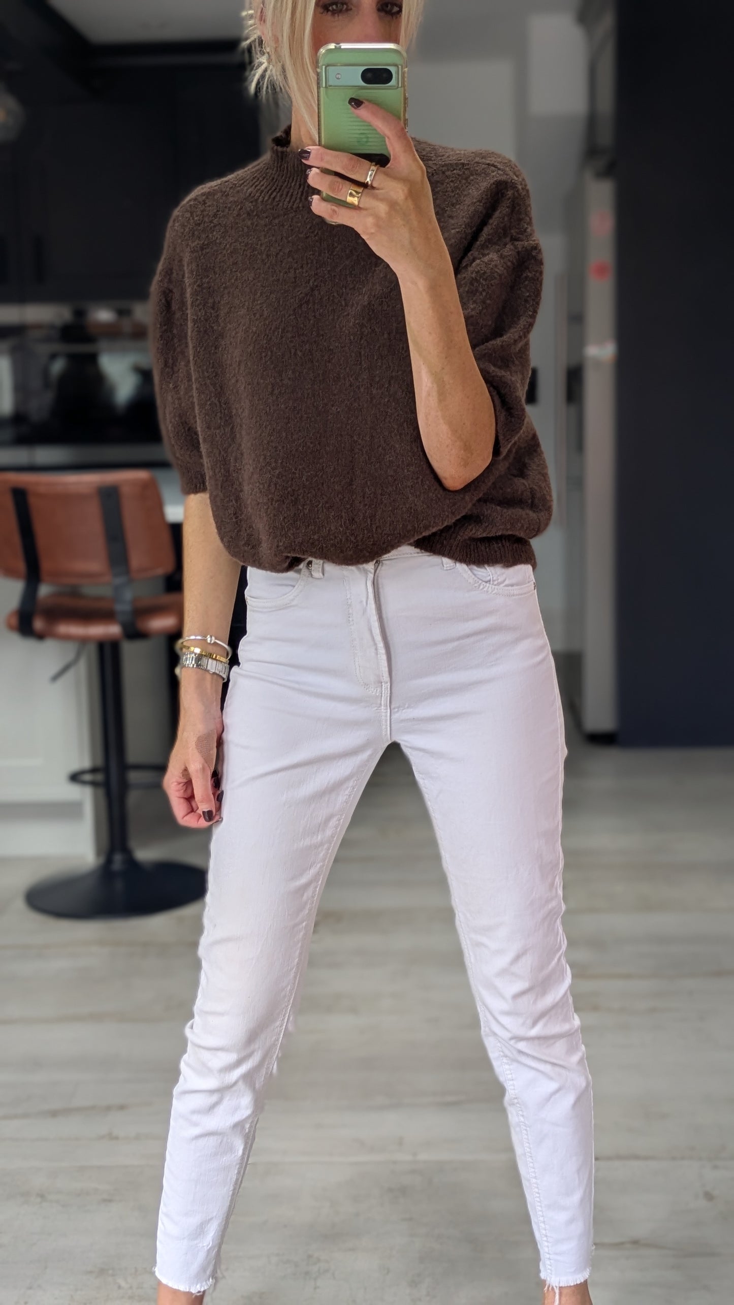 Alpaca Knit Brown Jumper