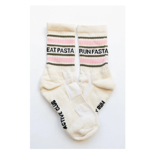 Eat Pasta Run Fasta Socks