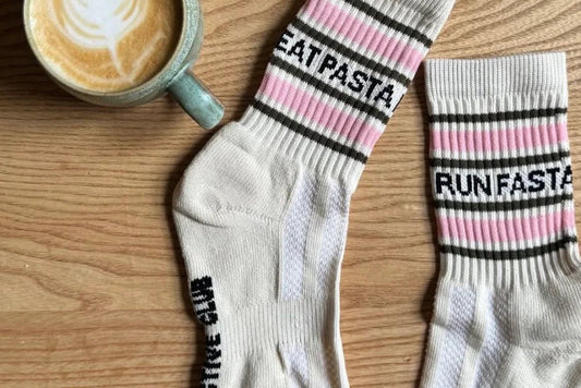 Eat Pasta Run Fasta Socks
