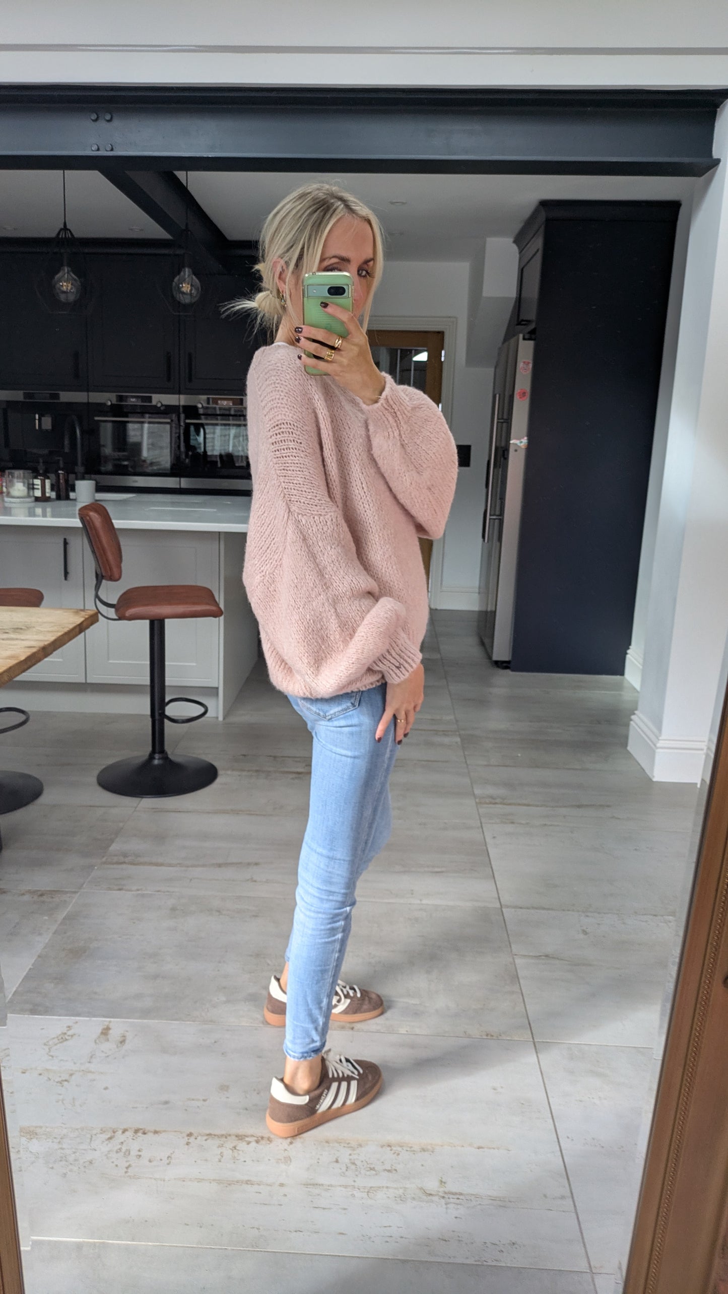 Blush Pink Soft Knit Jumper