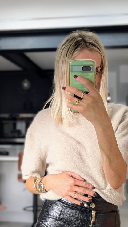 Alpaca Knit Cream Jumper