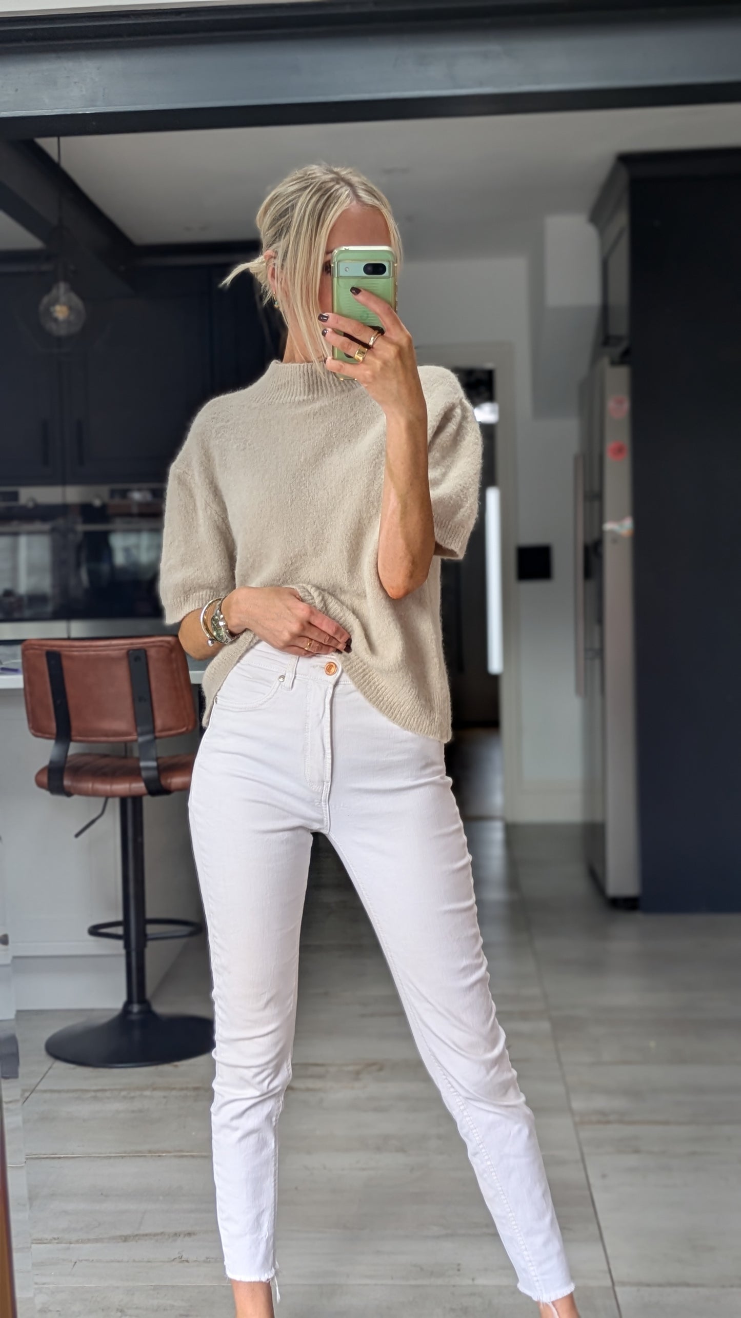 Alpaca Knit Cream Jumper