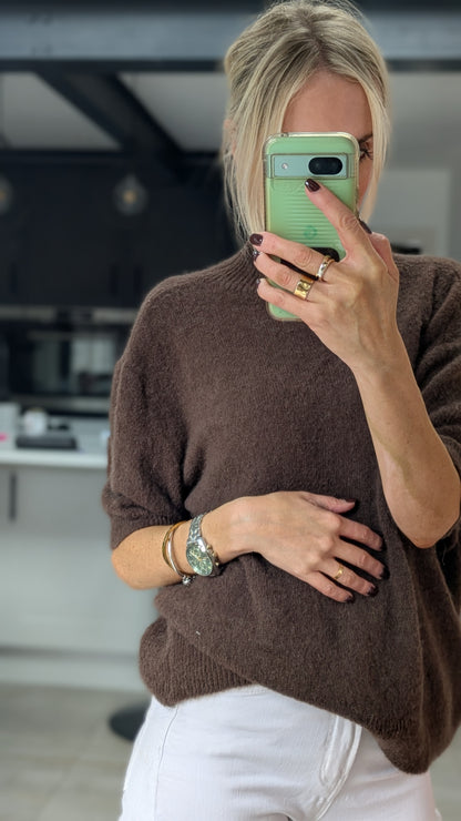 Alpaca Knit Brown Jumper