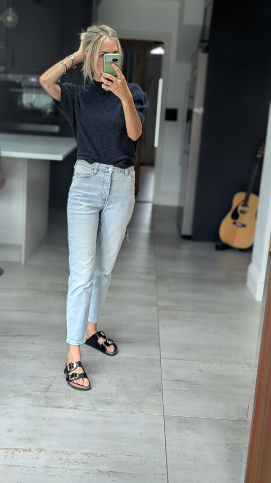 Alpaca Knit Navy Jumper