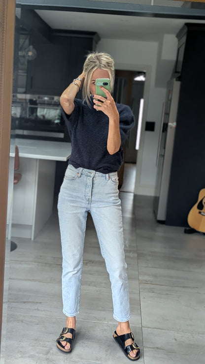 Alpaca Knit Navy Jumper