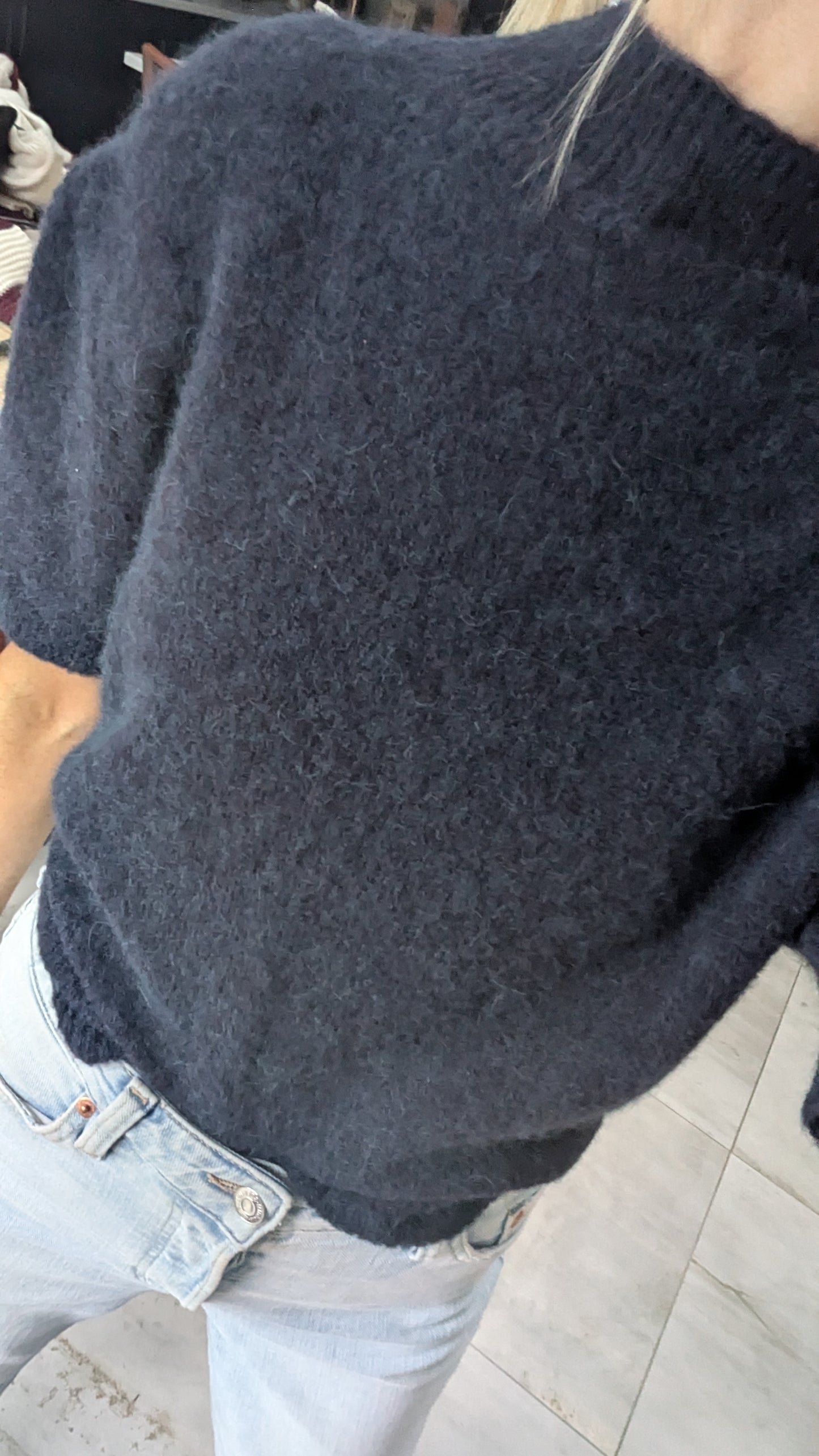 Alpaca Knit Cream Jumper