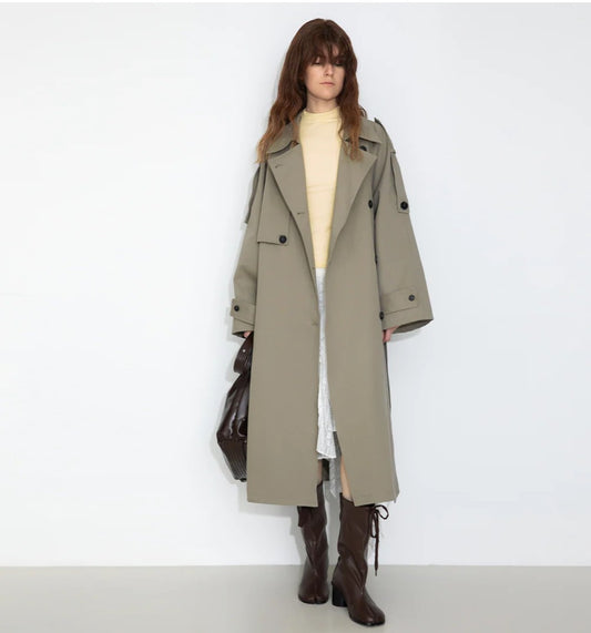 Premium brand Cubic London Oversized Raglan Sleeve Trench coat